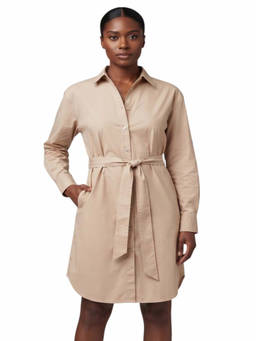 Woolrich - Beige Shirt Collar Mini Dress