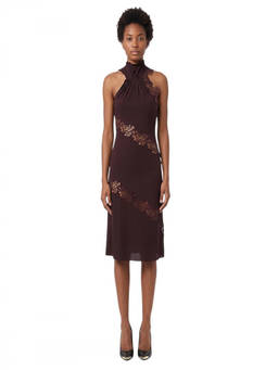 Stella McCartney - Maroon Halter Neck Dress