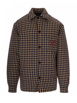 Drole De Monsieur - Beige Black Check Overshirt