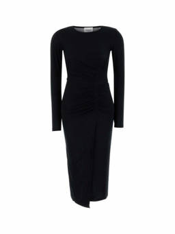 Isabel Marant - Black Jelina Long Draped Jersey Dress
