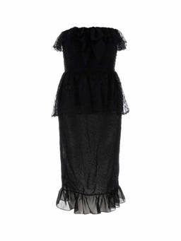 Alessandra Rich - Black Lace Bustier Dress (S)