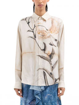 Pierre-Louis Mascia - Beige Regular Printed Shirt (S)