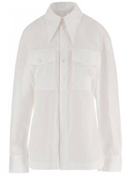 AMI Paris - White Oversized Solid Shirt