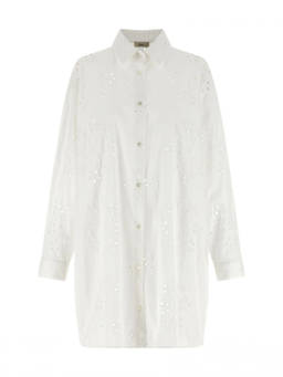 Herno - White Regular Embroidered Shirt