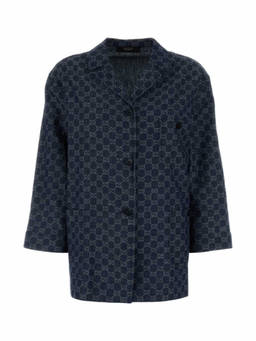 Gucci - Blue Regular Logo Shirt