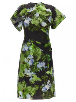 Victoria Beckham - Multicolor Floral Printed Dress (XXS)