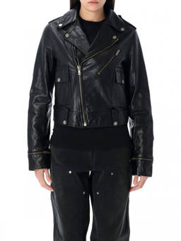 Golden Goose - Black Nevada Leather Biker Jacket (M)