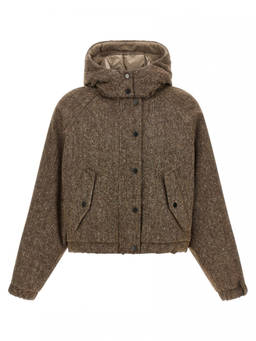 Brunello Cucinelli - Brown Textured Hood Jacket