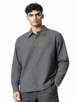 Ader Error - Grey Regular Check Shirt