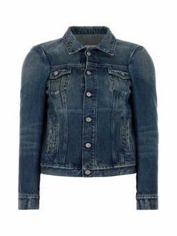 MM6 Maison Margiela - Blue Solid Shirt Collar Jacket