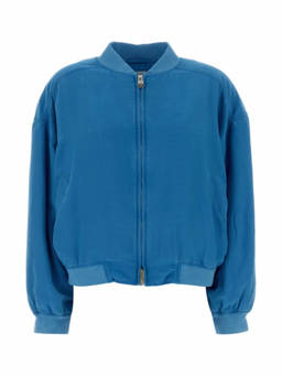 Versace - Blue Mock Collar Jacket