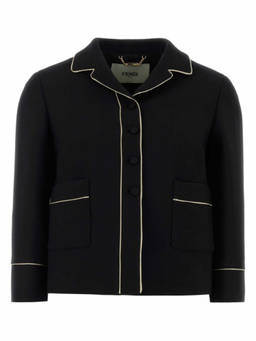 Fendi - Black Shirt Collar Jacket
