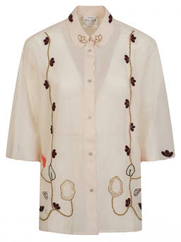 Forte Forte - Light Pink Regular Embroidered Shirt