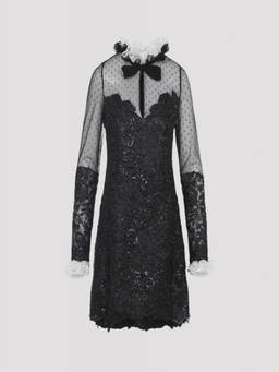 Giambattista Valli - Black Polka-dot Dress (S)