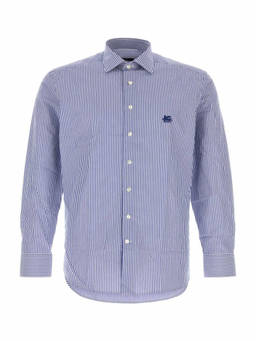 Etro - Blue Regular Stripes Shirt (M)