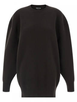 Tom Ford - Brown Sculptural Double Face dress (S)
