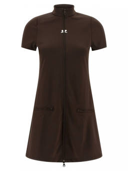 Courreges - Brown Interlock Tracksuit Mini dress (S)