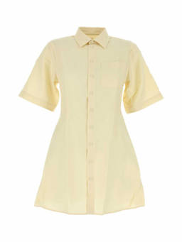 AMI Paris - Yellow Wool Shirt Dress