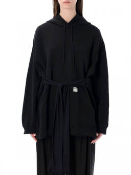 MM6 Maison Margiela - Black Hooded Mini Dress (S)