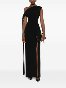 SOLACE London - Black Irina Cowl-Neck Maxi Dress