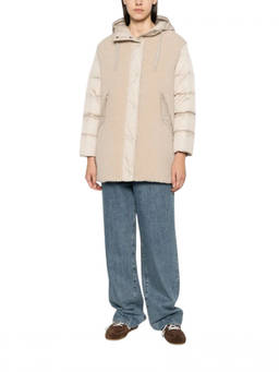 Herno - Natural Quilted Hood Jacket