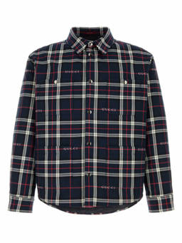 Gucci - Dark Blue Check Shirt