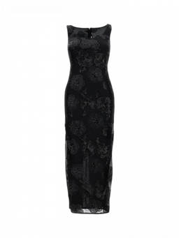 Rotate Birger Christensen - Black Sequins Fitted Maxi Dress (S)