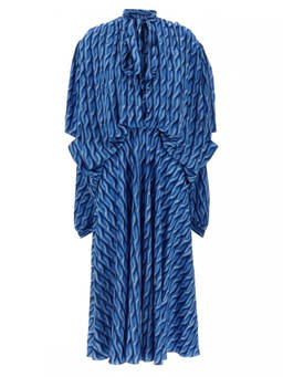 Balenciaga - Blue Double Sleeve dress (S)