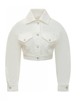 Givenchy - White Shirt Collar Jacket