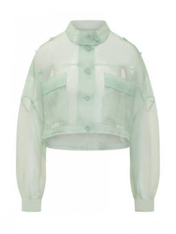 Pinko - Green Band Collar Jacket (XL)