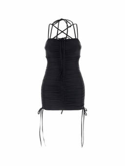Balenciaga - Black Stretch Nylon Mini Dress (S)