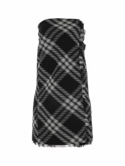 Burberry - Black Embroidered Wool Dress (XS)