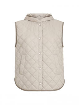 Brunello Cucinelli - Grey Quilted Hood Jacket