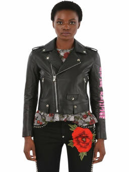 Philipp Plein - Black Embroidered Notched Lapel Jacket
