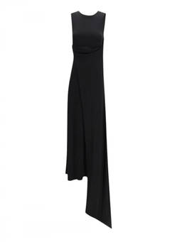 AMI Paris - Black Round Neck Maxi Dress