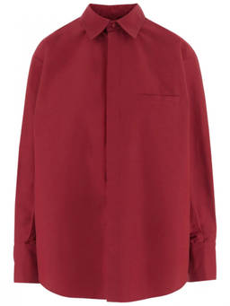 Sa Su Phi - Red Relaxed Solid Shirt