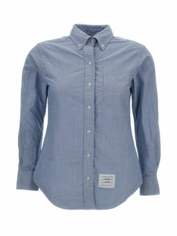 Thom Browne - Blue Slim Logo Shirt