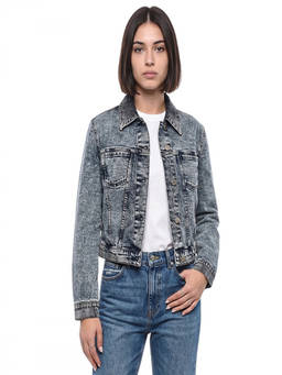 Stella McCartney - Grey Textured Shirt Collar Jacket