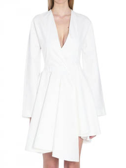 ALAIA - White Asymmetrical Dress