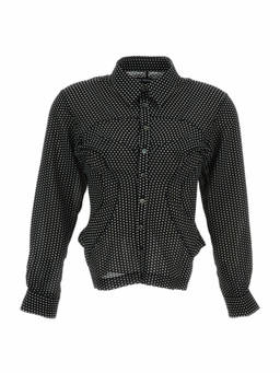 Junya Watanabe - Black Slim Polka Dot Shirt (M)