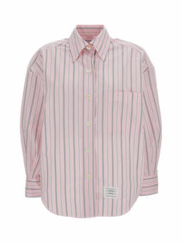 Thom Browne - Light Pink Oversized Stripes Shirt (XS)