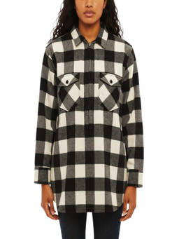 Woolrich - Black White Oversized Checks Shirt (L)