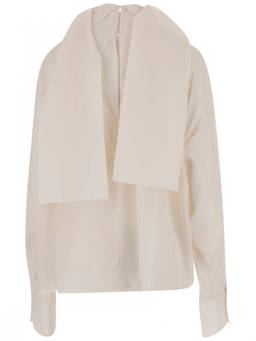 Carven - Off White Relaxed Solid Shirt (XXS)