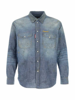 Dsquared2 - Blue Relaxed Denim Shirt