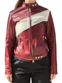 La Rose - Maroon Leather jacket