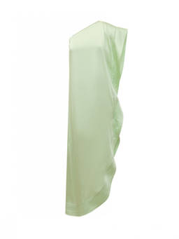 Stella McCartney - Green One Shoulder Midi Dress (S)