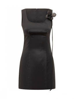 Rotate Birger Christensen - Black Scoop Neck Mini Dress (L)