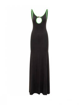 Ambush - Black Round Neck Maxi Dress (M)