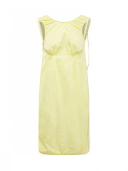 Sportmax - Yellow Round Neck Midi Dress (S)