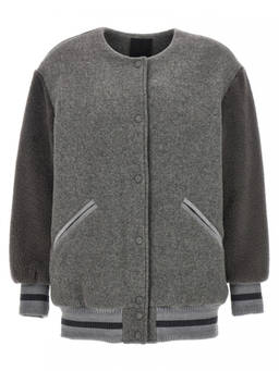 Givenchy - Grey Logo bomber jacket (XS)
